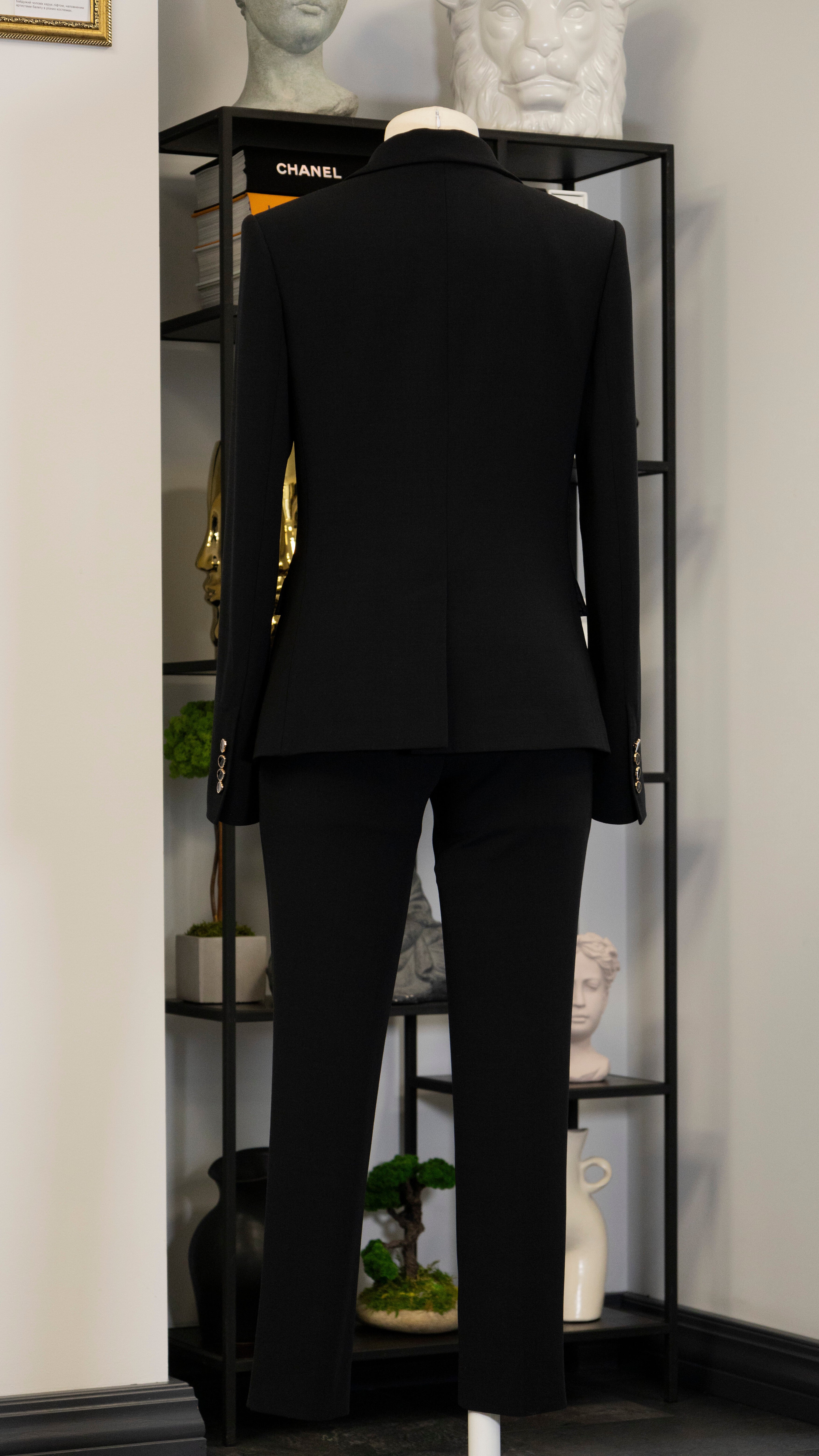 Black wool costume