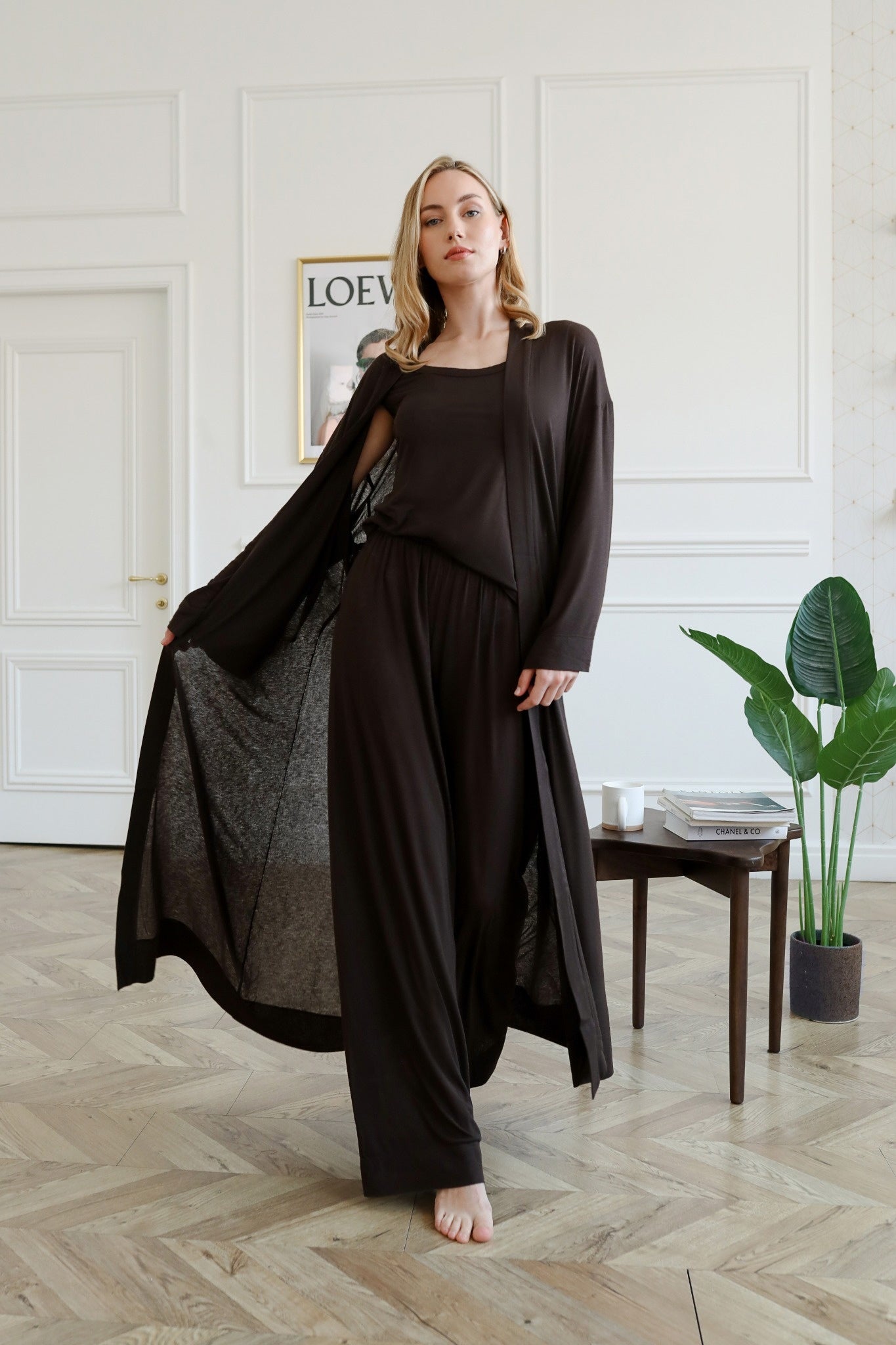 Marrone three-piece set