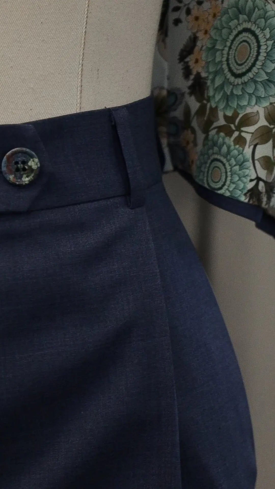 Midnight Blue wool costume