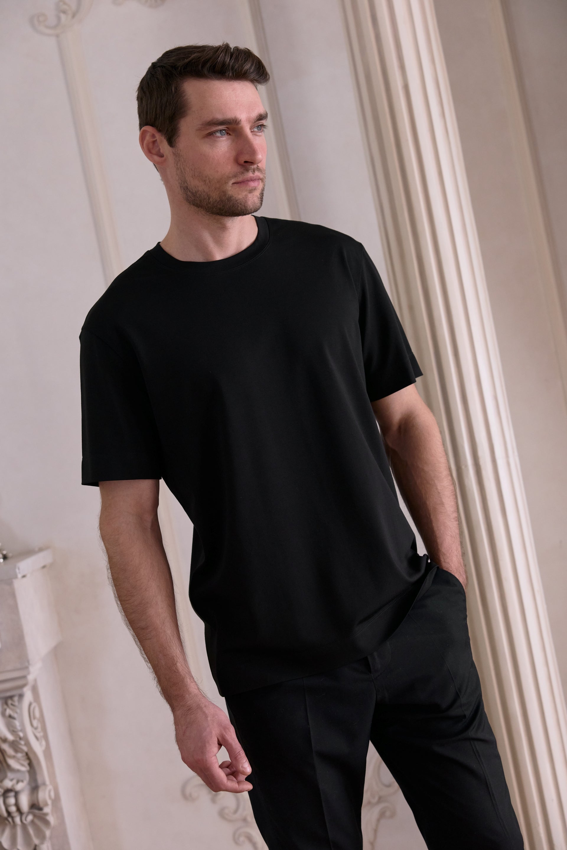 Crewneck Jersey T-Shirt