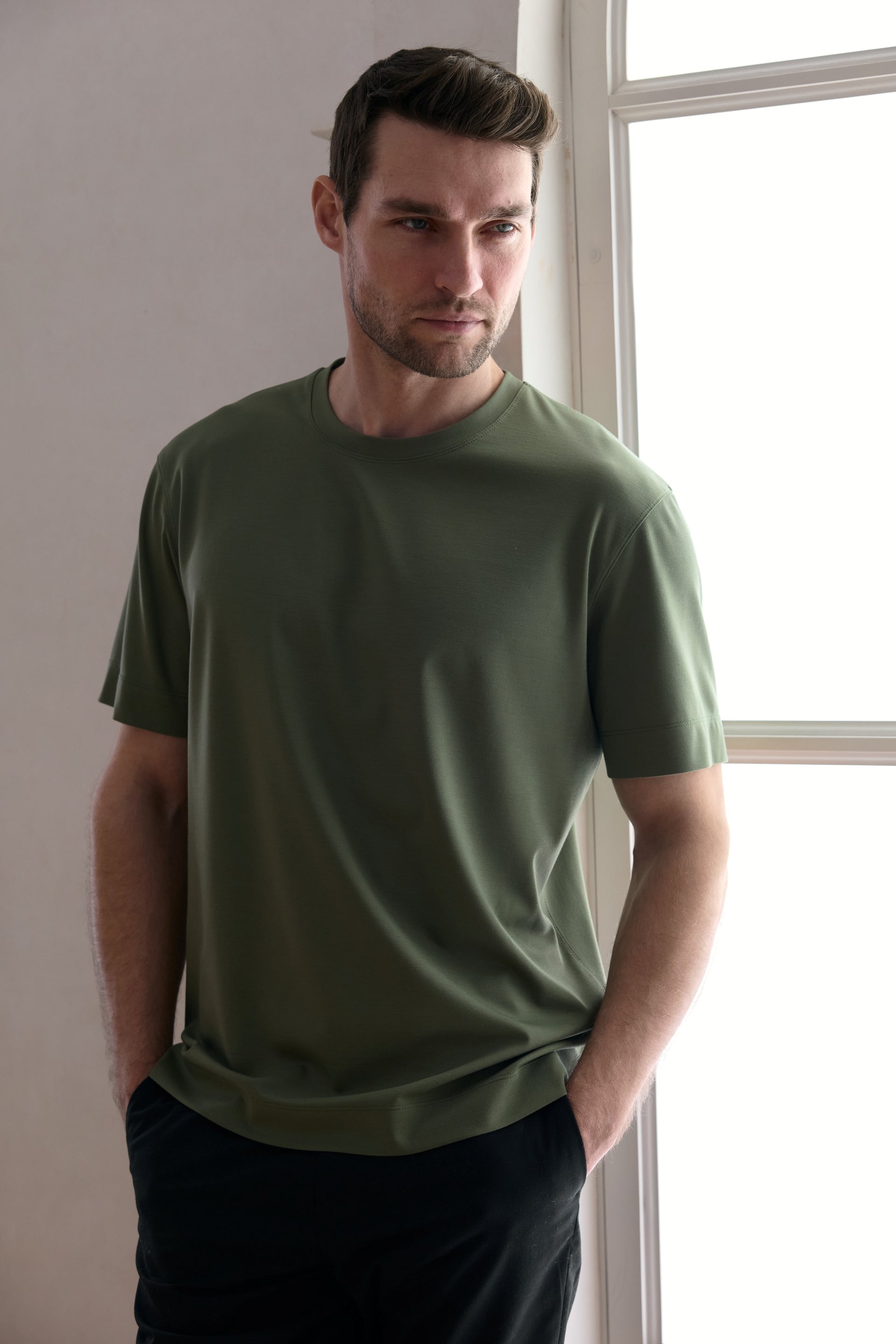 Crewneck Jersey T-Shirt